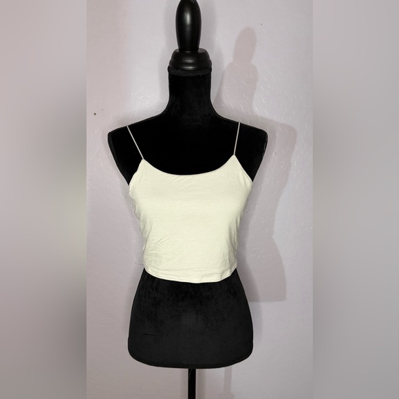 Fashion Nova Olive Green, White, and Black Crop Tops - Picture 4 of 12